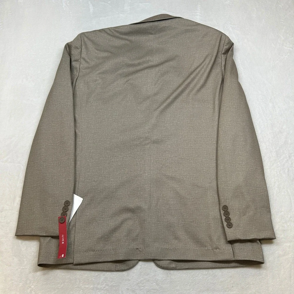 Calvin Klein Slim Fit Sport Coat Mens 44L 44 Tan Infinite‎ Stretch $295